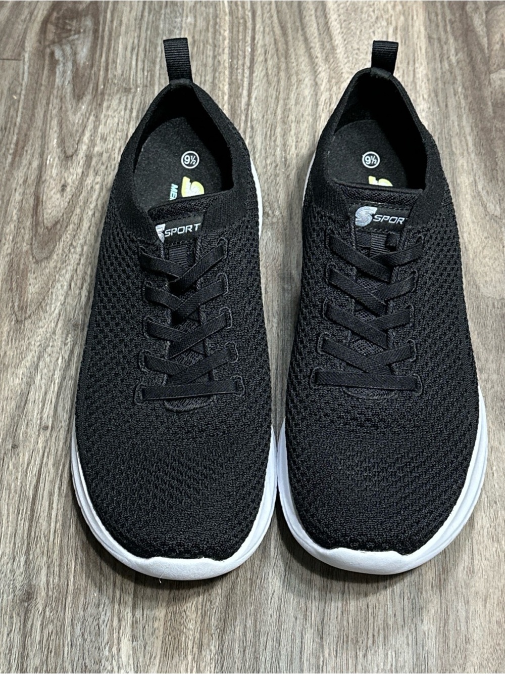 Skechers Memory Foam Black Sneakers Shoes .